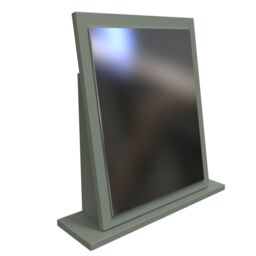 Linear Green Rectangular Freestanding Framed Mirror, (H)50.5Cm (W)48Cm - thumbnail 4