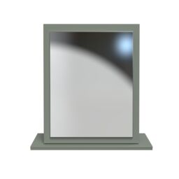 Linear Green Rectangular Freestanding Framed Mirror, (H)50.5Cm (W)48Cm - thumbnail 2