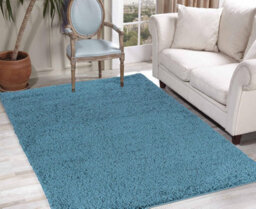 Serdim Rugs Living Room Shaggy Area Rugs, Polypropylene, Baby Pink, 120X170Cm(4'x5'6) - thumbnail 6