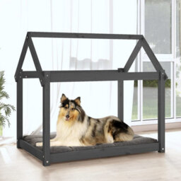 Walplus Dog Bed Grey 101X70X90 Cm Solid Wood Pine - thumbnail 3