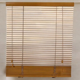 Urbn-Living Urbnliving 50X210Cm Real Wood Honey Venetian Blinds Horizontal Wooden 29mm Slat Valance Hanging Window Privacy - thumbnail 4