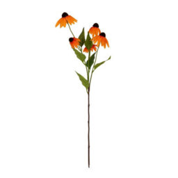 Wyld Haus Set Of 3 Orange Echinacea Artificial Flowers 750 mm Stems - thumbnail 1