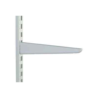 "Prosolve 370mm Twin-Slot Bracket With 3"" Base White - Newtb370 - Box Of 10 For Diy Shelving"