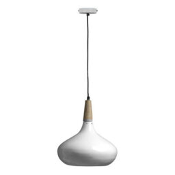 Orsina Durable White Curved Pendant Light, Reliable Pendant Ceiling Light, Easy Installation Down Light For Home - thumbnail 1