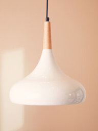 Orsina Durable White Curved Pendant Light, Reliable Pendant Ceiling Light, Easy Installation Down Light For Home - thumbnail 4