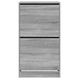 Walplus Shoe Cabinet With 2 Flip-Drawers Grey Sonoma 60X42X108 Cm - thumbnail 6