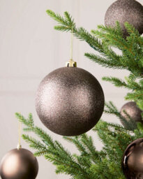 Werchristmas Mocha Extra Large Shatterproof Bauble Glitter 15 Cm - thumbnail 3