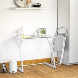 Harbour Housewares Padded Folding Chairs - 44Cm - White/white - Pack Of 2 - thumbnail 6