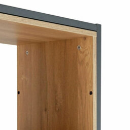 Loft Living Tall Shelving Unit  Light Oak Oak Shelf Storage Bookcase - thumbnail 4