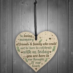 Red Ocean In Loving Memory Memorial Christmas Plaque Wooden Star Tree Decoration Gift - thumbnail 2