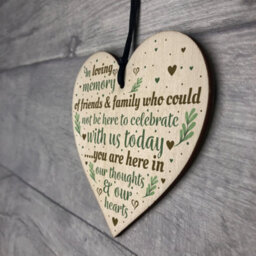 Red Ocean In Loving Memory Memorial Christmas Plaque Wooden Star Tree Decoration Gift - thumbnail 7