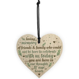 Red Ocean In Loving Memory Memorial Christmas Plaque Wooden Star Tree Decoration Gift - thumbnail 5