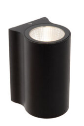 Lucide Akra Wall Light Outdoor - Led 2700K Ip54 - Black - thumbnail 1