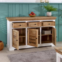 Worcester Oscar Wood Sideboard - 3 Drawers & 3 Doors - thumbnail 2