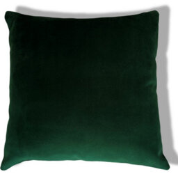 Beautiful Beanbags Set Of 2 Plush Velvet Scatter Cushions Complete With Cushion Pads Furniture Cushions With Inserts 2 Plush Velvet Cushions -Emerald - thumbnail 2
