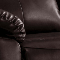 Furniture Instore Roma Brown Leather Manual Recliner 2+2 Seater Sofa Set - thumbnail 3