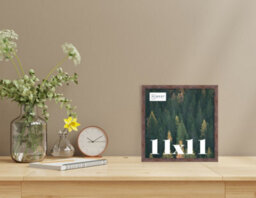 11X11 Walnut Picture Frame (27.9 X 27.9Cm) Poster, Photo, Artwork, Gallery Wall Or Print - thumbnail 2