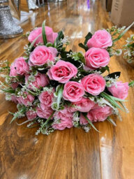 Biznest 2 Bundles Of Artificial Rose Flower Bouquet (48 Head) Bunch Home, Event Décor ( Pink )