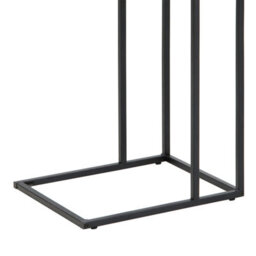Furniture To Go Seaford Black Metal Side Table With Oak Top - thumbnail 8