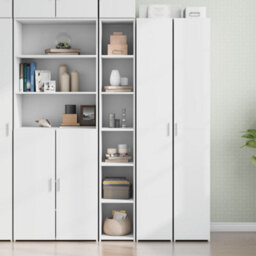 Berkfield Highboard White 30X41X185 Cm Engineered Wood - thumbnail 1