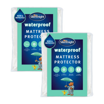 Silentnight Waterproof Mattress Protector - Double - 2 Pack - image 1