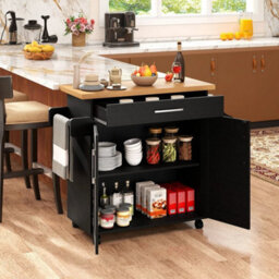 Kitchen Island Cart Rolling Island Table - thumbnail 6