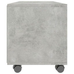 Vidaxl Tv Cabinet With Castors Concrete Grey 90X35X35 Cm Engineered Wood - thumbnail 7