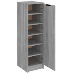 Berkfield Shoe Cabinet Grey Sonoma 30X35X100 Cm Engineered Wood - thumbnail 6