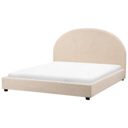Beliani Bed Boucle Vaucluse 160 X 200 Cm (Eu King Size) Beige - thumbnail 4