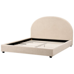 Beliani Bed Boucle Vaucluse 160 X 200 Cm (Eu King Size) Beige - thumbnail 5