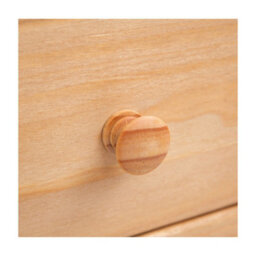 Cabinet Bits Lugo Waxed 3 Drawer 3 Door Sideboard Wood Knob - thumbnail 6