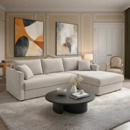Orea L Shape Corner Sofa Bed With 2 Storage Containers Sleeping Function 227 150Cm Fabric Upholstered Settee Light Grey Right