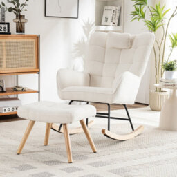 Rocking Recliner Lounge Chair With Cushion - thumbnail 2
