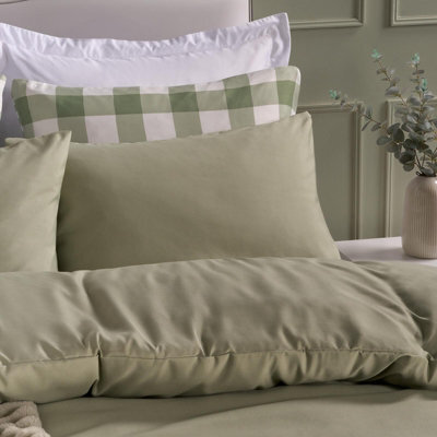 Ohs 2 Pack Soft Microfibre Wrinkle Resistant Housewife Pillowcases - Sage - image 1