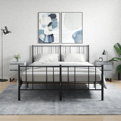 Berkfield Bedside Cabinets 2 Pcs Concrete Grey 40X35X50 Cm Engineered Wood - image 1