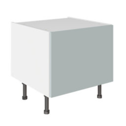 Kitchen Kit Aquamarine Supermatt Slab Door Belfast Sink Base Unit Cabinet Flatpack - 600X455mm - thumbnail 1