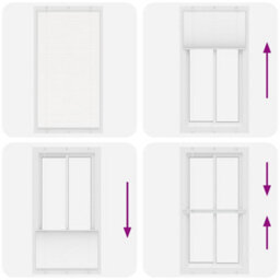 Berkfield Pleated Blind White 110X200 Cm Fabric Width 109.4 Cm Polyester - thumbnail 7