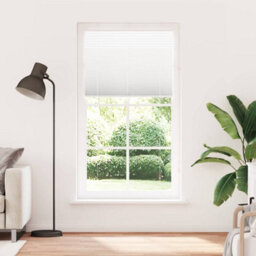 Berkfield Pleated Blind White 110X200 Cm Fabric Width 109.4 Cm Polyester - thumbnail 2