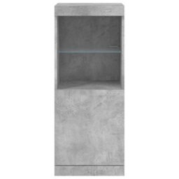 Berkfield Sideboard With Led Lights Concrete Grey 41X37X100 Cm - thumbnail 6