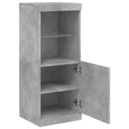 Berkfield Sideboard With Led Lights Concrete Grey 41X37X100 Cm - thumbnail 7