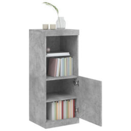 Berkfield Sideboard With Led Lights Concrete Grey 41X37X100 Cm - thumbnail 4