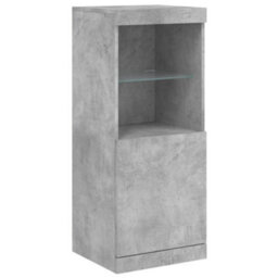 Berkfield Sideboard With Led Lights Concrete Grey 41X37X100 Cm - thumbnail 5