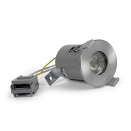 Brushed Chrome Gu10  Fire Rated Downlight - Ip65 - Se Home