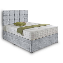 Dining Tables Rio Matching Headboard Divan Set, 2 Drawer On Same Side With Sprung 1500 Comfort Mattress - King - thumbnail 4