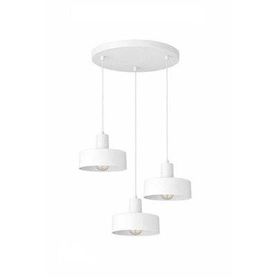 Luminosa Lighting Luminosa Velyo Cluster Pendant Ceiling Light White 3X E27 - image 1