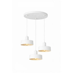 Luminosa Lighting Luminosa Velyo Cluster Pendant Ceiling Light White 3X E27 - thumbnail 2