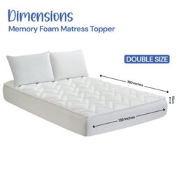 Belofay Fitted King Mattress Topper With Dual Filling Of  Memory Foam Topper, 100% Cotton Top & 4000Gsm Polyester - thumbnail 7