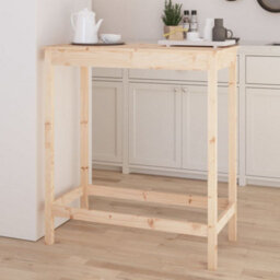 Walplus Bar Table 100X50X110 Cm Solid Wood Pine - thumbnail 3