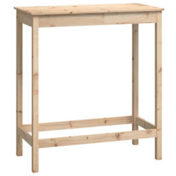 Walplus Bar Table 100X50X110 Cm Solid Wood Pine - thumbnail 2