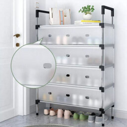 5 Tier Cabinet Storage Organiser Shoe Rack Stand Holder With Cover - thumbnail 6